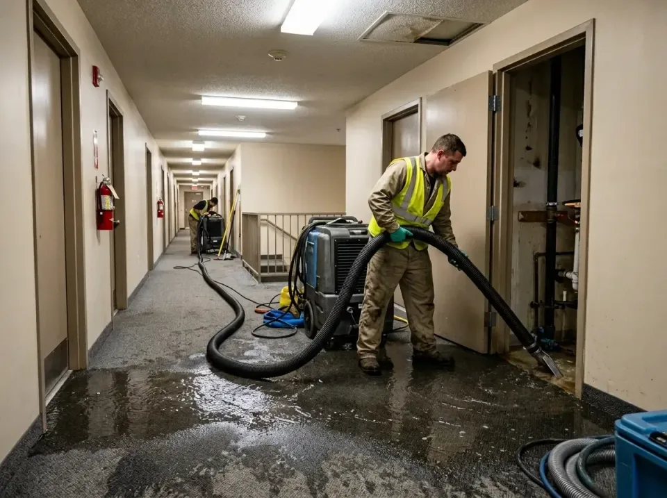 multi-unit-apartment-hallway-f-005 — frequently asked questions, Emergency Burst Pipe Water Extraction & Removal in Metamora…